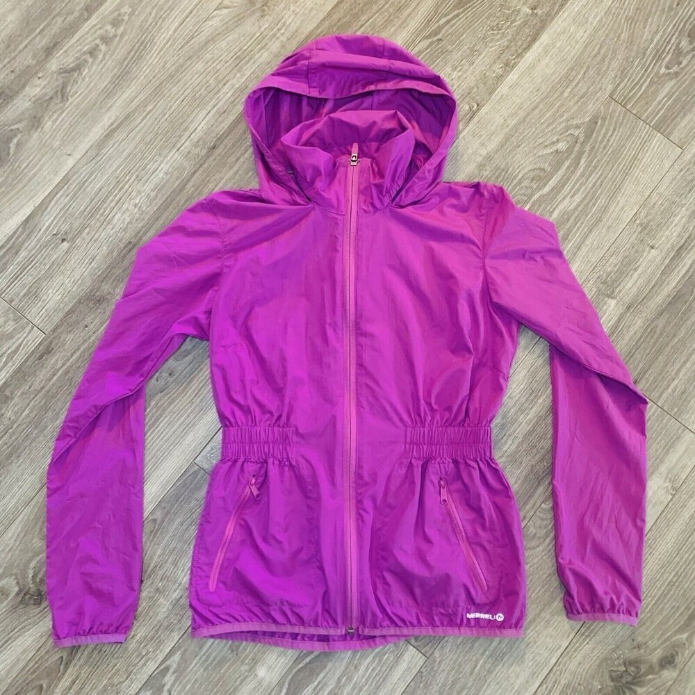 Merrell Women's Convair Windbreaker Jacket Dry Pink‎ XS Trail Run Hike Outdoors